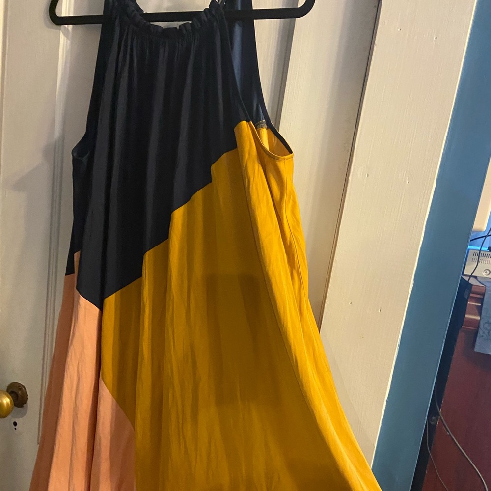 Beautiful color block dress from Loft.